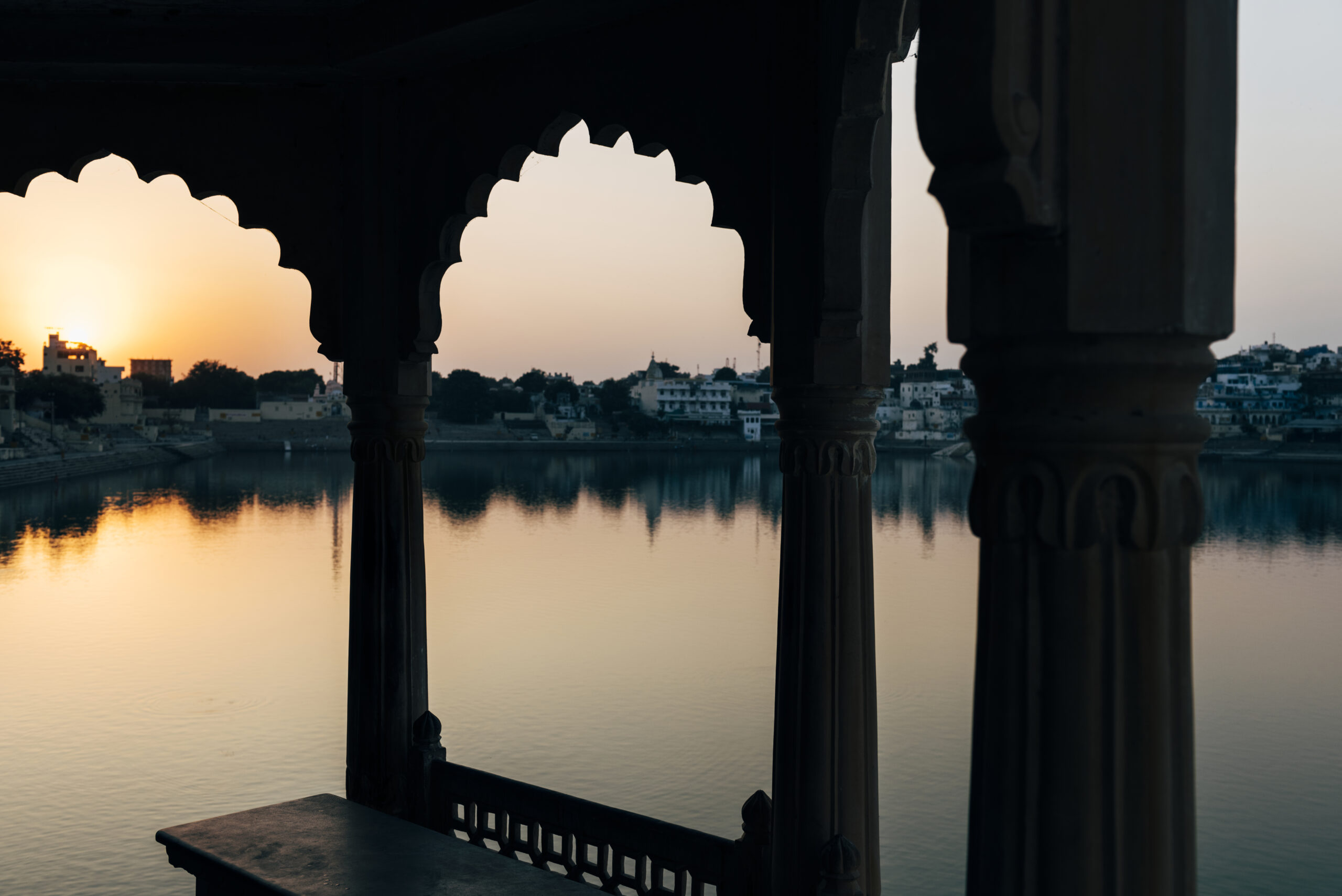 view of Pushkar lake by colorful destinations India